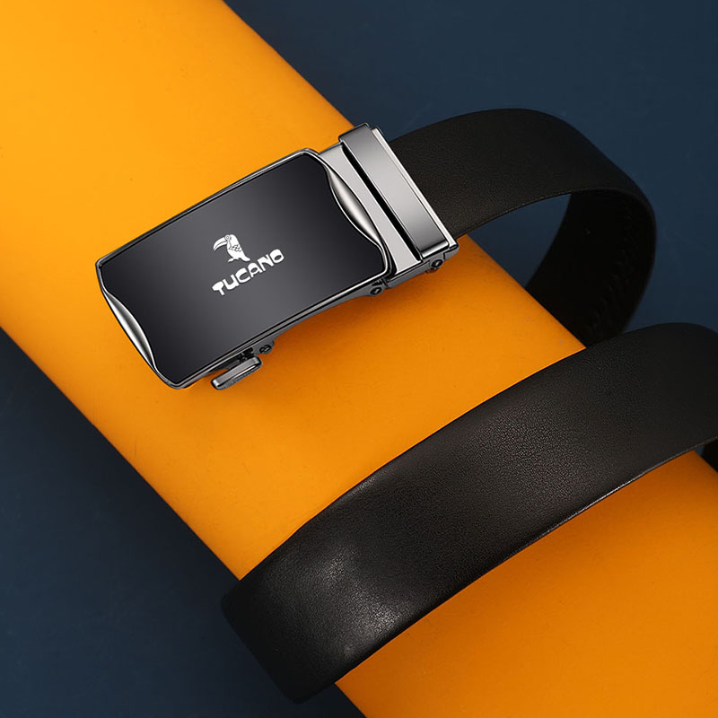 啄木鸟皮带男士正品高真皮腰带男2025新款档牛皮商务潮年轻人正带高清大图