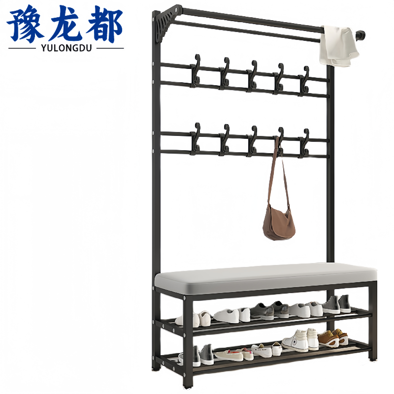 豫龙都落地衣帽架大号个