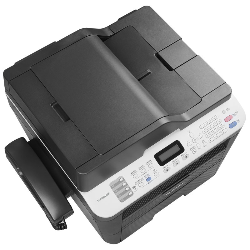 联想(Lenovo)M7655DHF/M745DFPRO/M7615DNA/M7675DXF 黑白激光打印机多功能 打印复印扫描传真带话筒柄 自动双面办公家用 官方标配