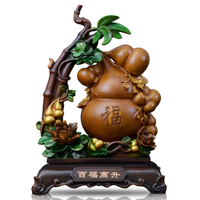 百福高升葫芦摆件风水客厅玄关办公室装饰品家居摆设乔迁礼品_998
