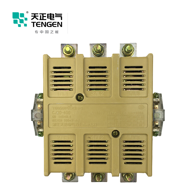 天正电气 CJ20-400A 220V 3NO 4NO+2NC 50Hz 3P 02010030061 交流接触器