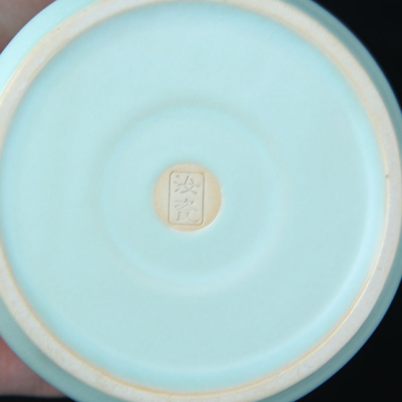 唐宏坊 公道杯分茶器茶海家用汝窑功夫茶具配件 开片汝瓷天青色款式七