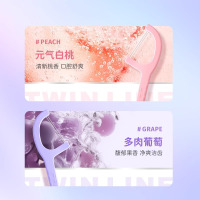 bop 波普专研双线牙线棒元气白桃味50支装*3盒+多肉葡萄味50支装*3盒
