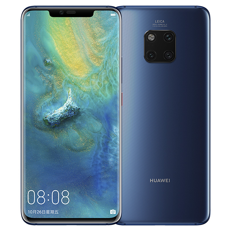 华为/HUAWEI Mate 20 Pro 宝石蓝 6GB+128GB 麒麟980芯片全面屏徕卡三摄移动联通电信4G全网通手机