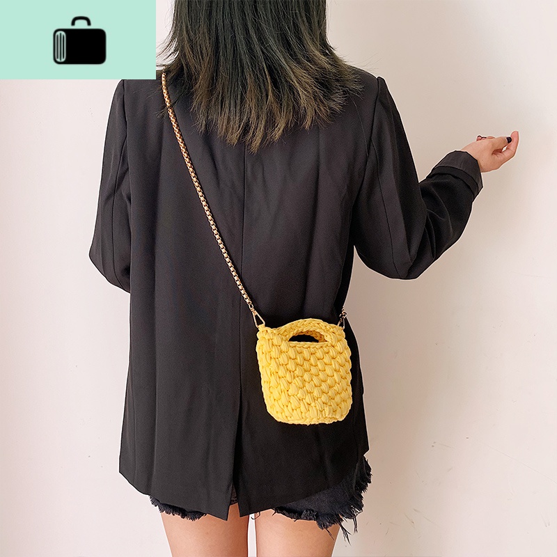 可爱小包包女包新款2019diy手工制作材料包泫雅编织包毛线零钱包NEW LAKE高清大图