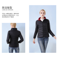 迪欧达羽绒服女短款2019时尚轻薄无帽修身显瘦保暖外套冬季新款