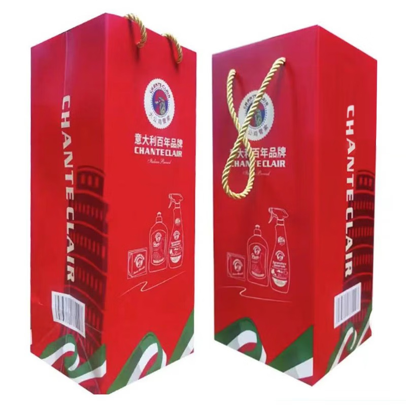大公鸡管家(CHANTECLAIR)3件套(红色/白色) (600ml油污净+300g肥皂+500ml洗洁精)*10高清大图