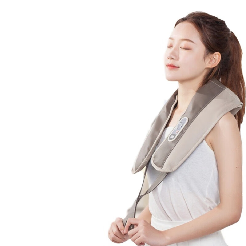 美仕达 99种模式颈椎按摩器颈部按摩披肩肩颈按摩仪肩部腰背部捶打热敷 MS-B31 肩背按摩仪