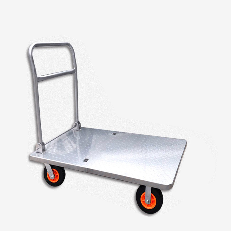 汇特益 HT-7011A 钢板手推车120x65cm 5寸轮承重约1100斤 平板车推货车 折叠手拖车拉货车(单位:个)