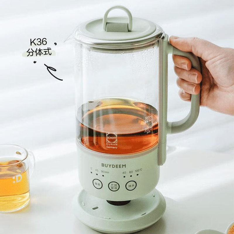北鼎养生壶0.6L多功能玻璃壶保温壶煮茶器K36(颜色随机)高清大图