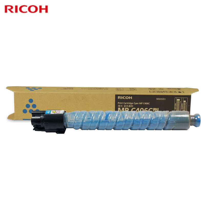 理光(Ricoh) MP C406 蓝色1支装 适用MP C406ZSP/C407SP 碳粉盒