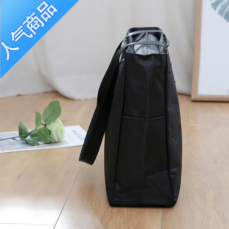 封后手提牛津布袋网红单肩斜挎百搭出差商务旅行包女短途行李收纳简约