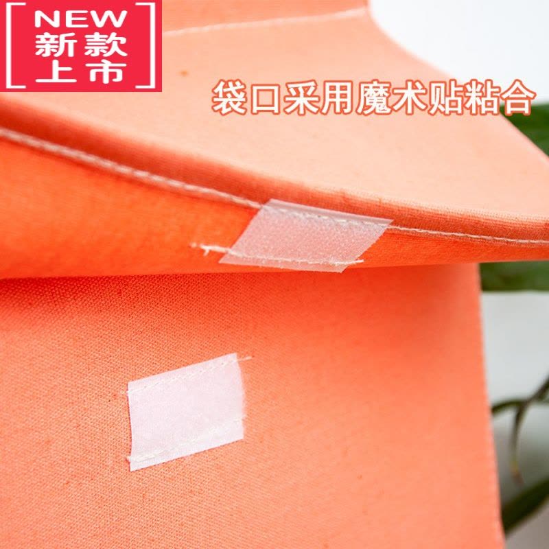 可莉允墙壁卫生间浴室收纳挂袋波点可爱防水大号整理挂壁袋挂兜式牛津布图片
