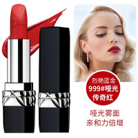 【七夕情人节礼物】【专柜正品 李佳琪推荐】迪奥（Dior）口红烈艳蓝金唇膏女士 999#哑光传奇红 防水保湿 送小样香水