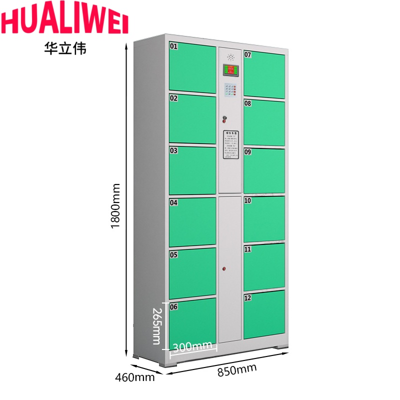 华立伟 智能存包柜 12门自编码台