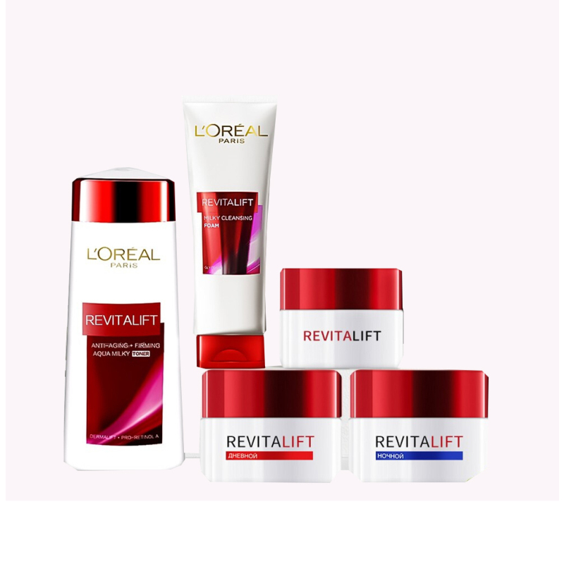 欧莱雅loreal女士面部护肤套装礼盒复颜抗皱嫩肤保湿补水三件套洁面