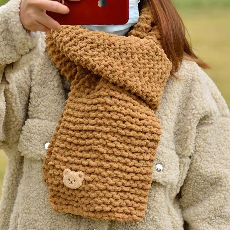 送男友送闺蜜 毛线 黄色 懒人神器 送工具 教程 小熊贴或私人定制皮