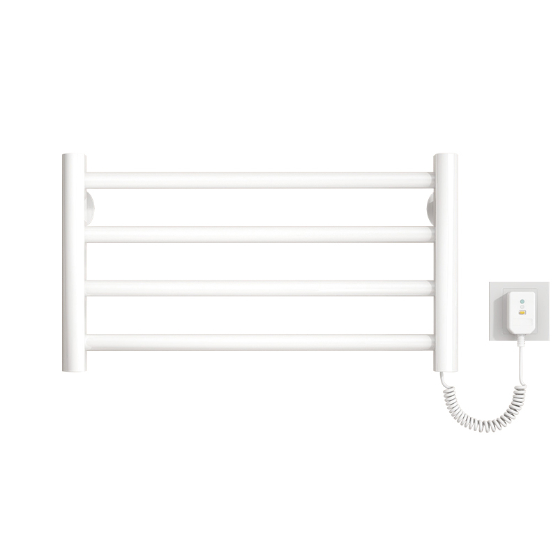 SIOYIE芯毅 智能电热毛巾架家用浴室卫生间毛巾杆电加热恒温浴巾烘干置物架免打孔安装2+2(自行安装) 白色左线