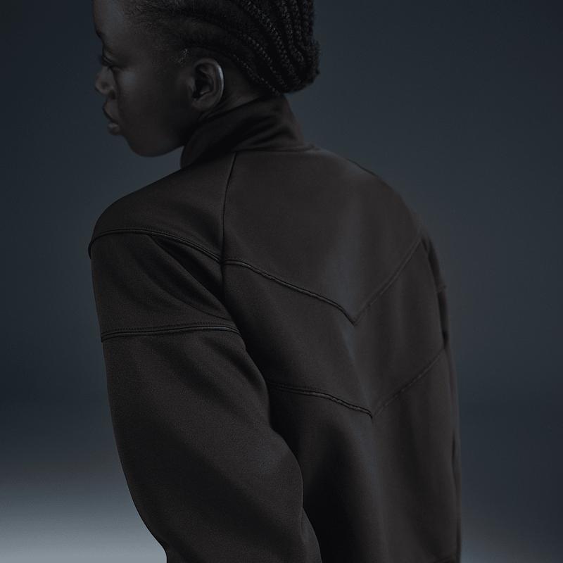 Nike/耐克女士复古风尼龙拼接针织运动夹克轻便防风潮流外套高清大图