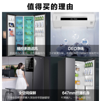 海尔(Haier)538升对开门嵌入冰箱 一级双变频节能 精控多路送风 智+魔方视窗 BCD-538WGHSSEDB9