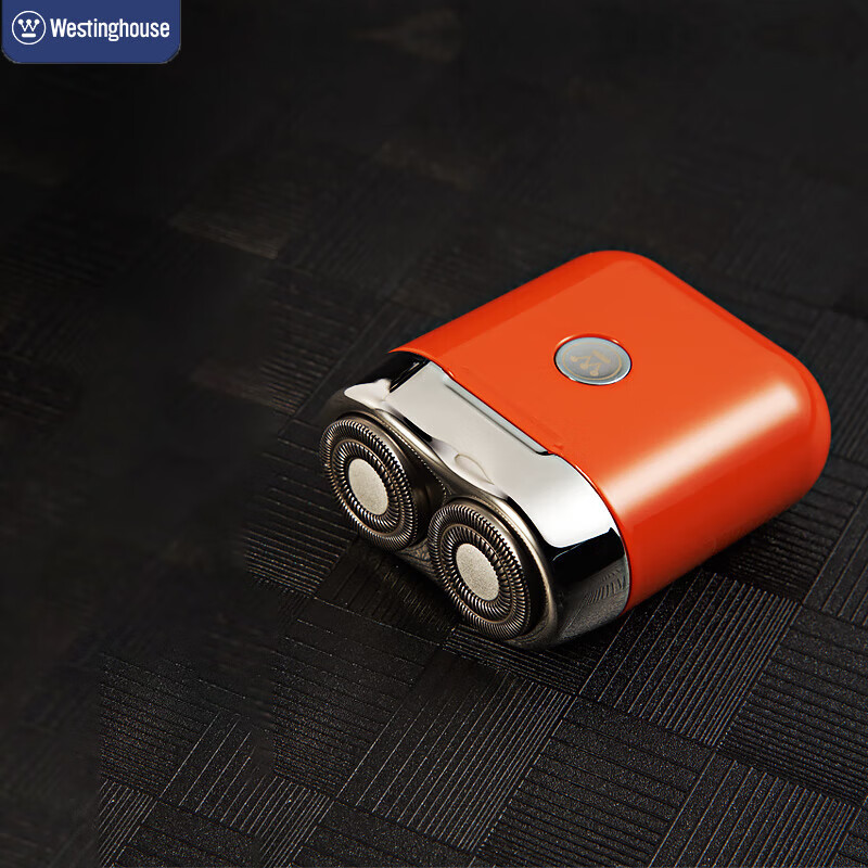 西屋(WESTINGHOUSE) R202 男士电动剃须刀便携迷你充电式胡须刀刮胡刀熔岩橙高清大图