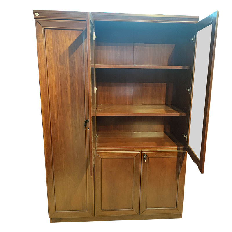 金迪乐木质文件柜储物柜定制三门书柜定制高清大图