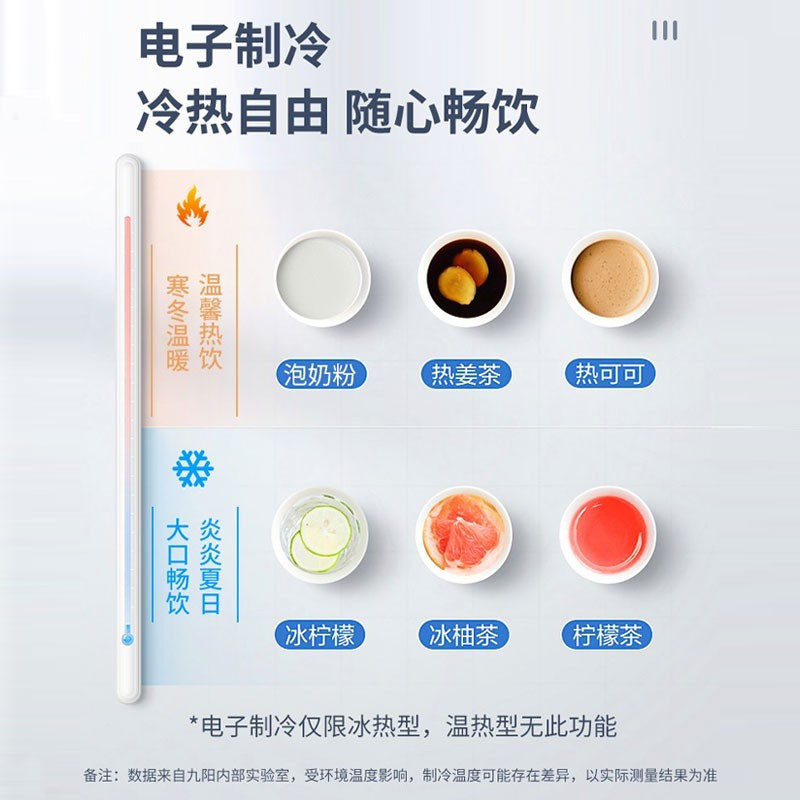 [自营新品]九阳(Joyoung)饮水机家用下置式办公立式温热型双开门柜式饮水器 WS500[温热款]