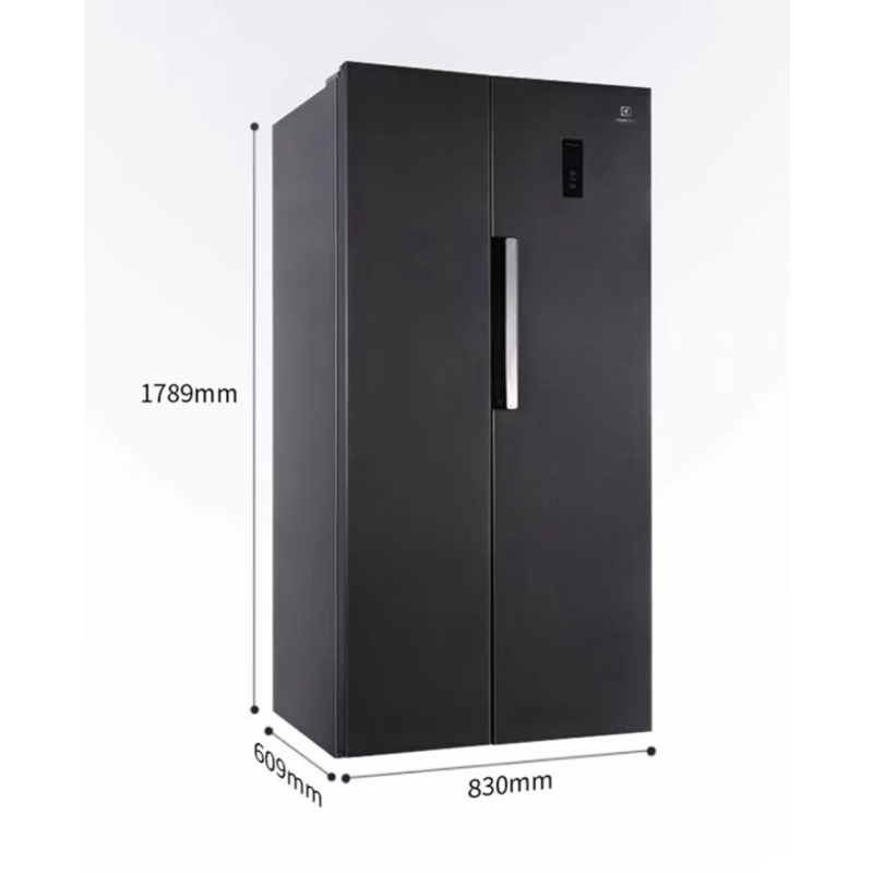 伊莱克斯ese4509tb 456l 对开门 变频冰箱 超薄 智能 精细分储