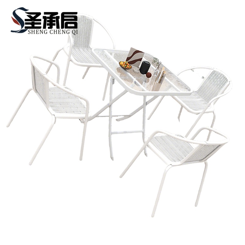 圣承启 桌椅组合 70cm+4椅 套高清大图