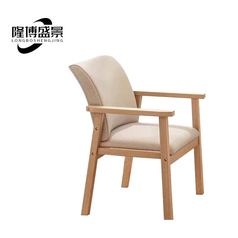 隆博盛景实木洽谈椅/接待椅510×520×850㎜/把高清大图