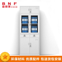 富和美文件柜铁皮柜大器械柜档案柜办公资料柜铁柜子玻璃门员工柜钢制办公柜衣柜员工宿舍柜储物柜铁衣柜
