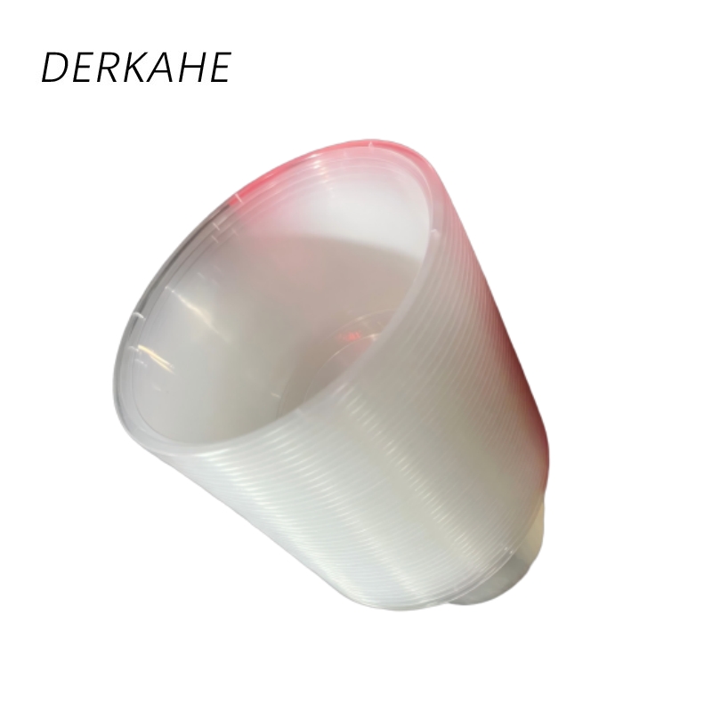DERKAHE 一次性餐盒圆形塑料打包盒 500透明圆形(50套带盖) 箱高清大图