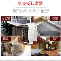 奥克斯(AUX) 取暖器电暖风机家用电暖气小太阳电暖器办公室节能省电小型 香槟色（没温控）