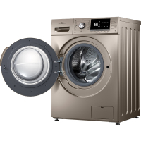 美的（Midea）MD100-1431DG 10公斤KG洗烘一体 变频全自动滚筒洗衣机家用 带烘干 高端大容量 金色