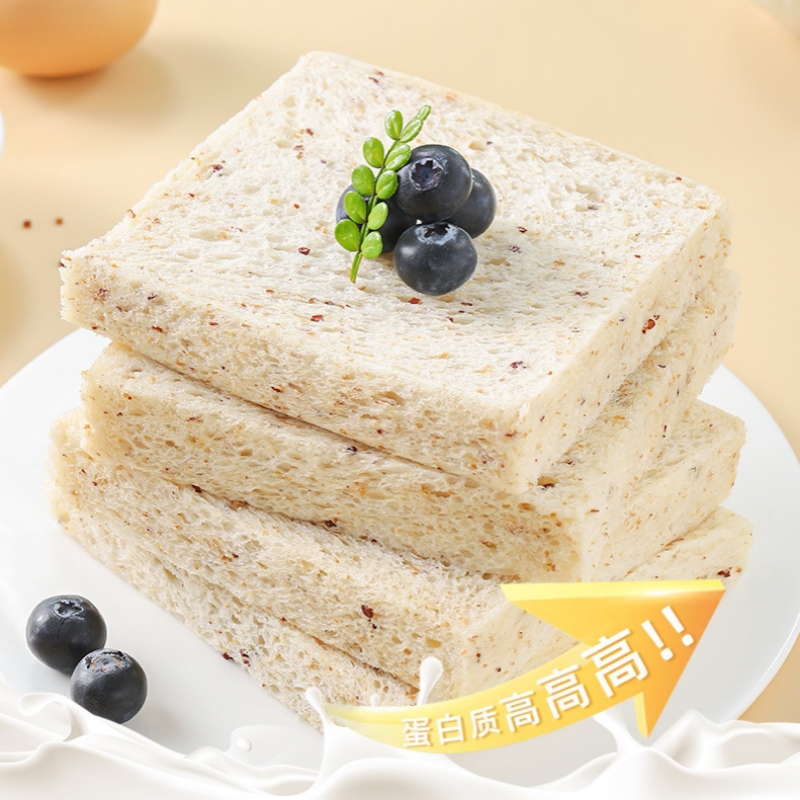 6包 0添加蔗糖高蛋白藜麦吐司全麦面包无边吐司早餐健身代餐饱腹零食高清大图