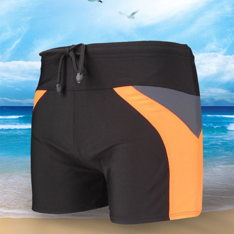 男士泳裤成人速干大码游泳裤防尴尬宽松泳裤游泳装备男游泳裤平角藏青