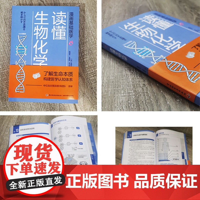 生活-漫画基础医学读懂生物化学 生物化学生物漫画 医学 家庭医生 营养圣经 只有医生知道 吃的营养科学观睡个好觉急救手册高清大图