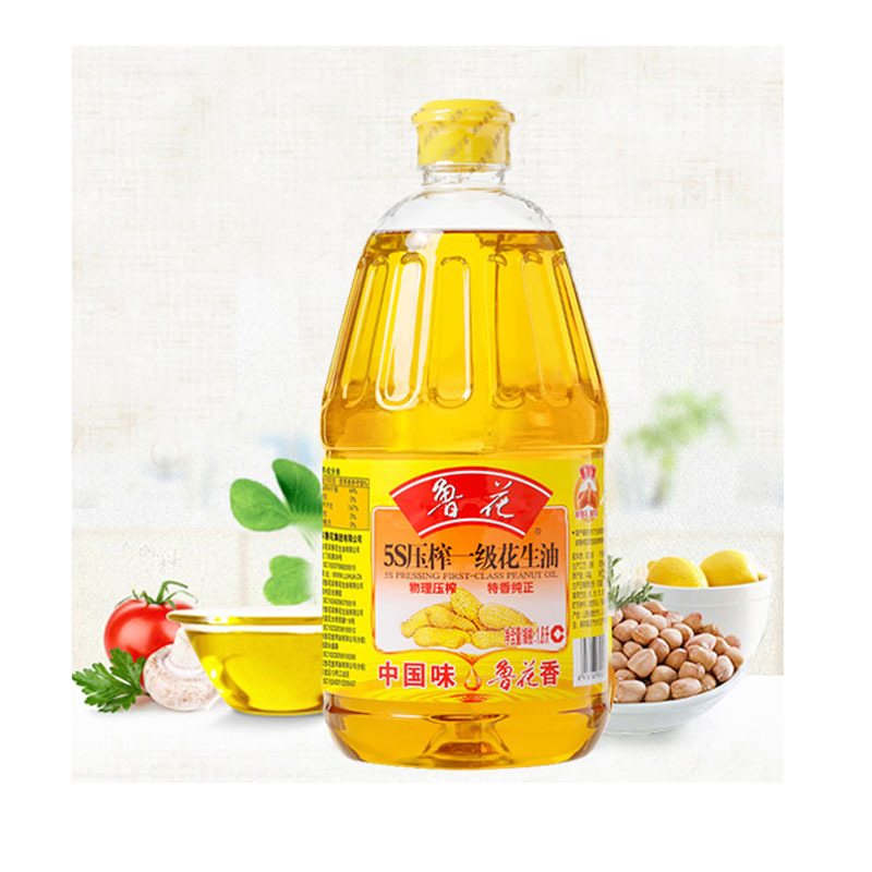 鲁花5S压榨 花生油1.8l*4礼盒装 食用油