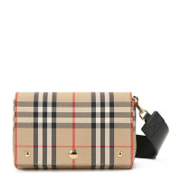 BURBERRY NOTE 口盖包 字母印字标 经典条纹织物 8026454