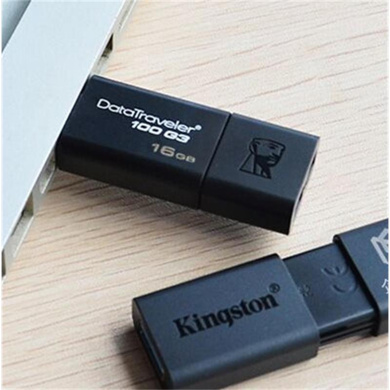金士顿(Kingston)32G商务办公U盘64G128G16G USB3.0优盘定制刻字DT100 16G 优盘