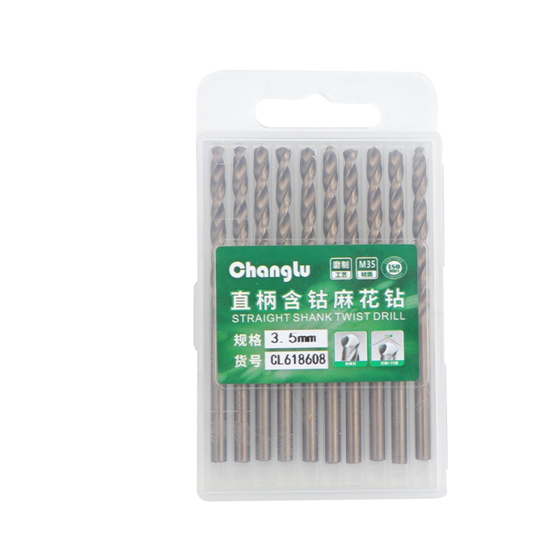 长鹿直柄含钴麻花钻 3.5mm 支高清大图
