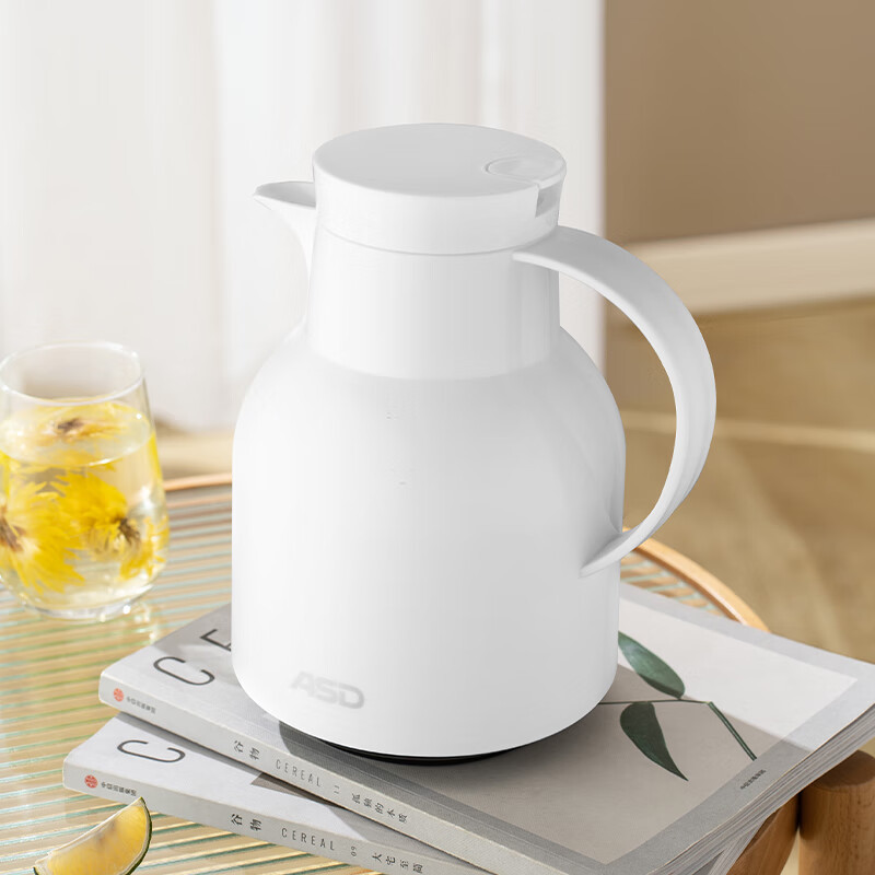 爱仕达(ASD) RWB10P5TG-G Colour Dream系列·塑玻真空保温壶 玻璃内胆保温壶