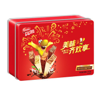 雀巢脆脆鲨混合口味威化代可可脂巧克力新年装375g