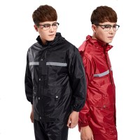 单人防雨服摩托车成人双层加厚钓鱼雨衣雨裤分体男女式防暴雨套装