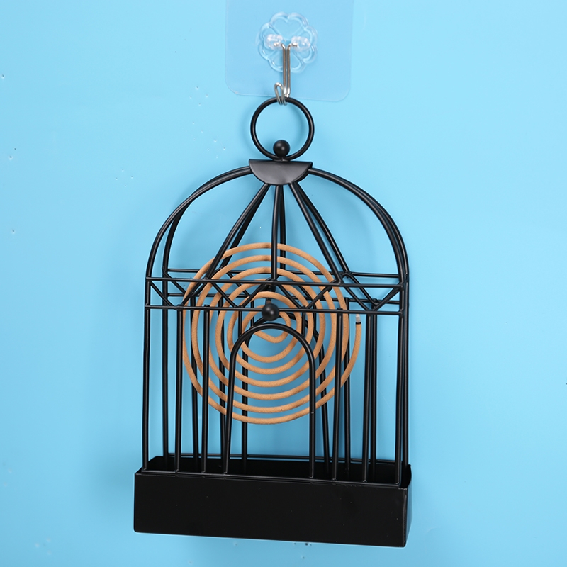 易丢丢鸟笼蚊香架蚊香炉檀香熏香支架托盘蚊香盒壁挂式蚊香架子支撑架
