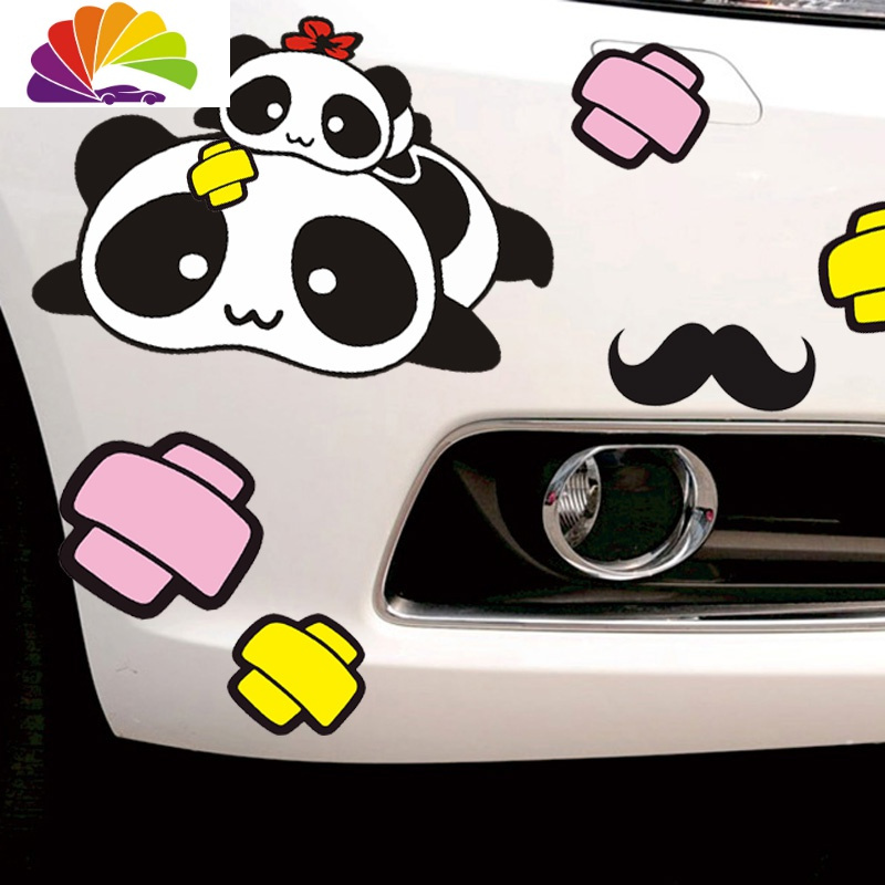 舒适主义汽车个性防水可爱车身贴装饰遮挡刮痕创意贴纸3d立体遮盖划痕