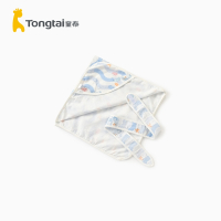 童泰(TONGTAI)夏季婴儿配饰床品抱被0-9个月男女宝宝纯棉纱布抱被
