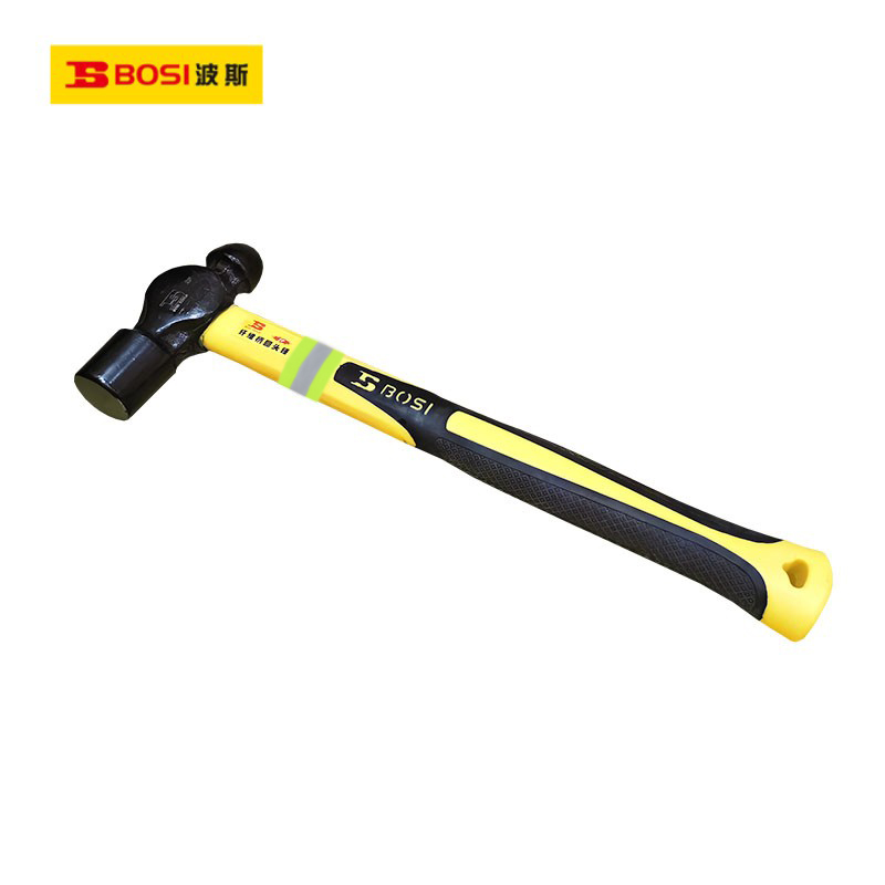 波斯（BOSI） 荧光系列纤维柄圆头锤 2P 把