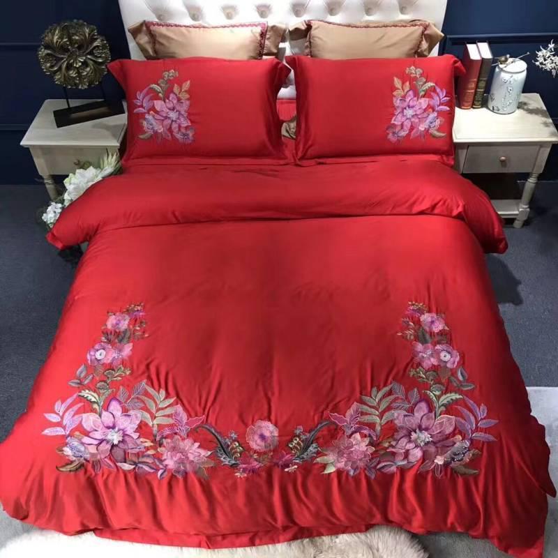 新款60S天丝绣花四件套