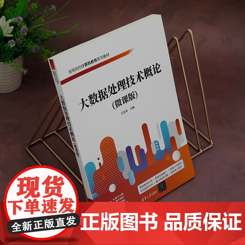 正版新书 大数据处理技术概论(微课版) 王宏亮 清华大学出版社 大数据处理技术 Hadoop 数据挖掘 王宏亮高清大图